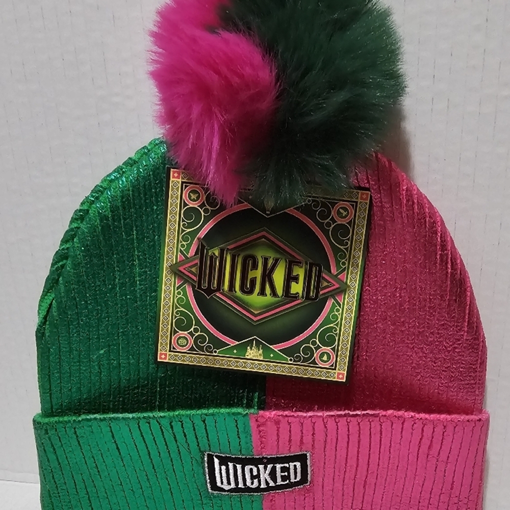 COPY - Wicked Movie Green and Pink Beanie OS
